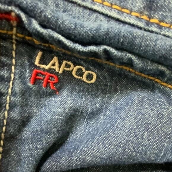 LAPCO FR Flame Resistant Jeans Men's Size 44x30 Big & Tall Work Wear Denim - Picture 9 of 9